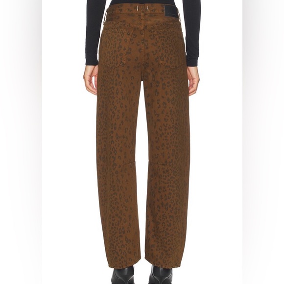 Citizens Of Humanity barrel Jeans Miro Long Relaxed Jeans in Sepia Cheetah - Picture 7 of 8